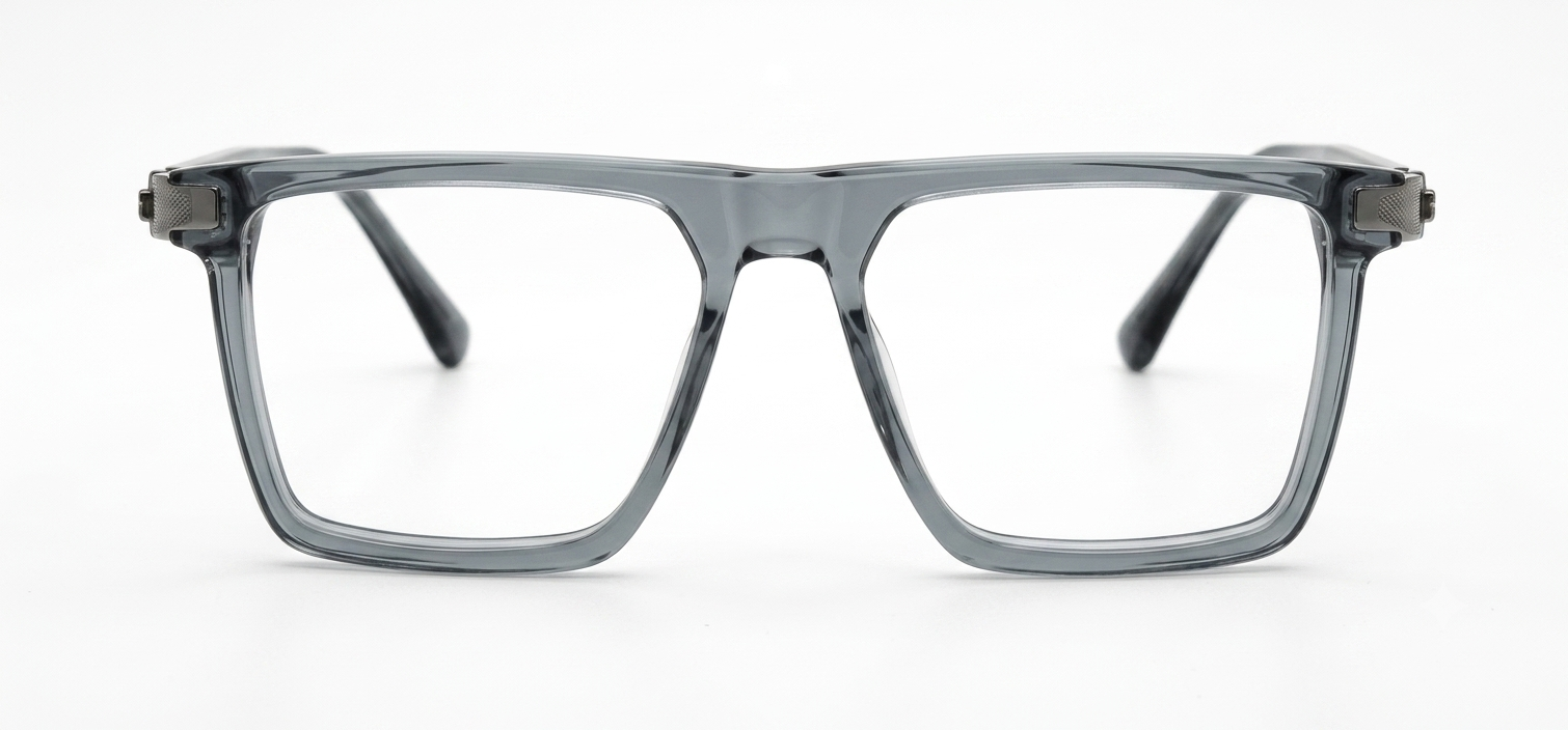 Gemini_Generated_Image_bjuxjfbjuxjfbjux Boss Smoked Grey Wide Square Eyeglasses - Image 1