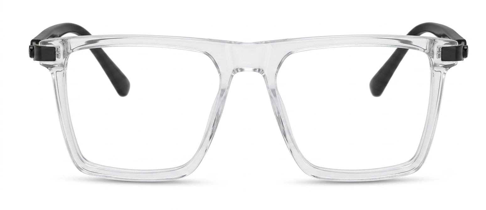 Gemini_Generated_Image_eulia4eulia4euli Boss Clear Geometric Square Eyeglasses - Image 1